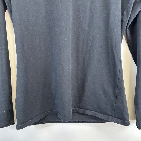 Gymshark Long Sleeve Black Logo Fitted Raglan T Shirt Womens Medium Athleisure - Picture 4 of 12